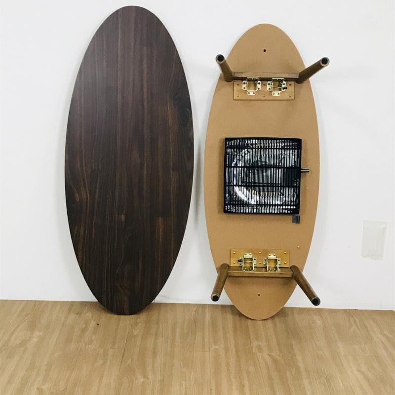 ☆折れ脚楕円形こたつ120WNT☆【アウトレット】