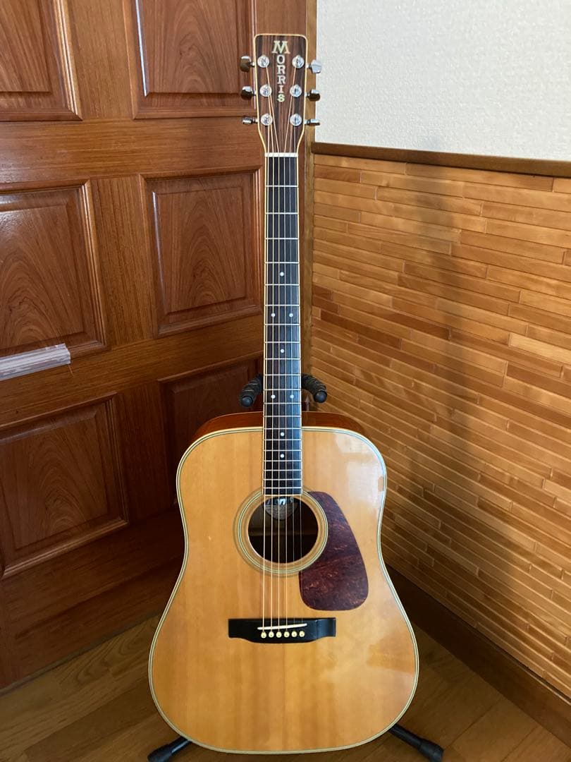 Morrisアコースティックギターモーリスジャパンヴィンテージ　ハードケース付