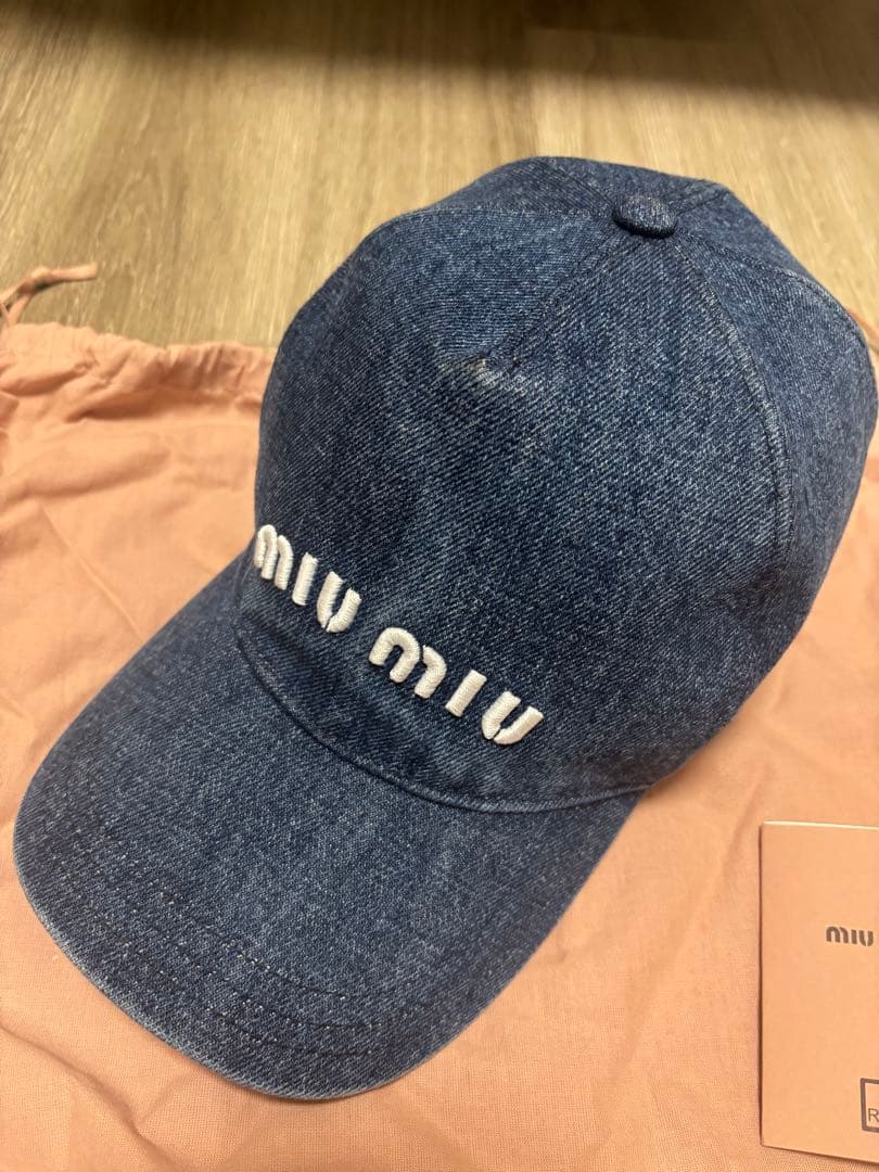 miumiu デニムキャップ　M