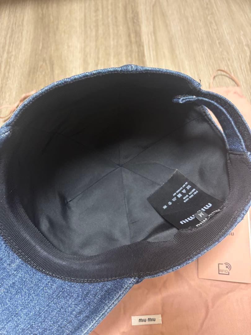 miumiu デニムキャップ　M