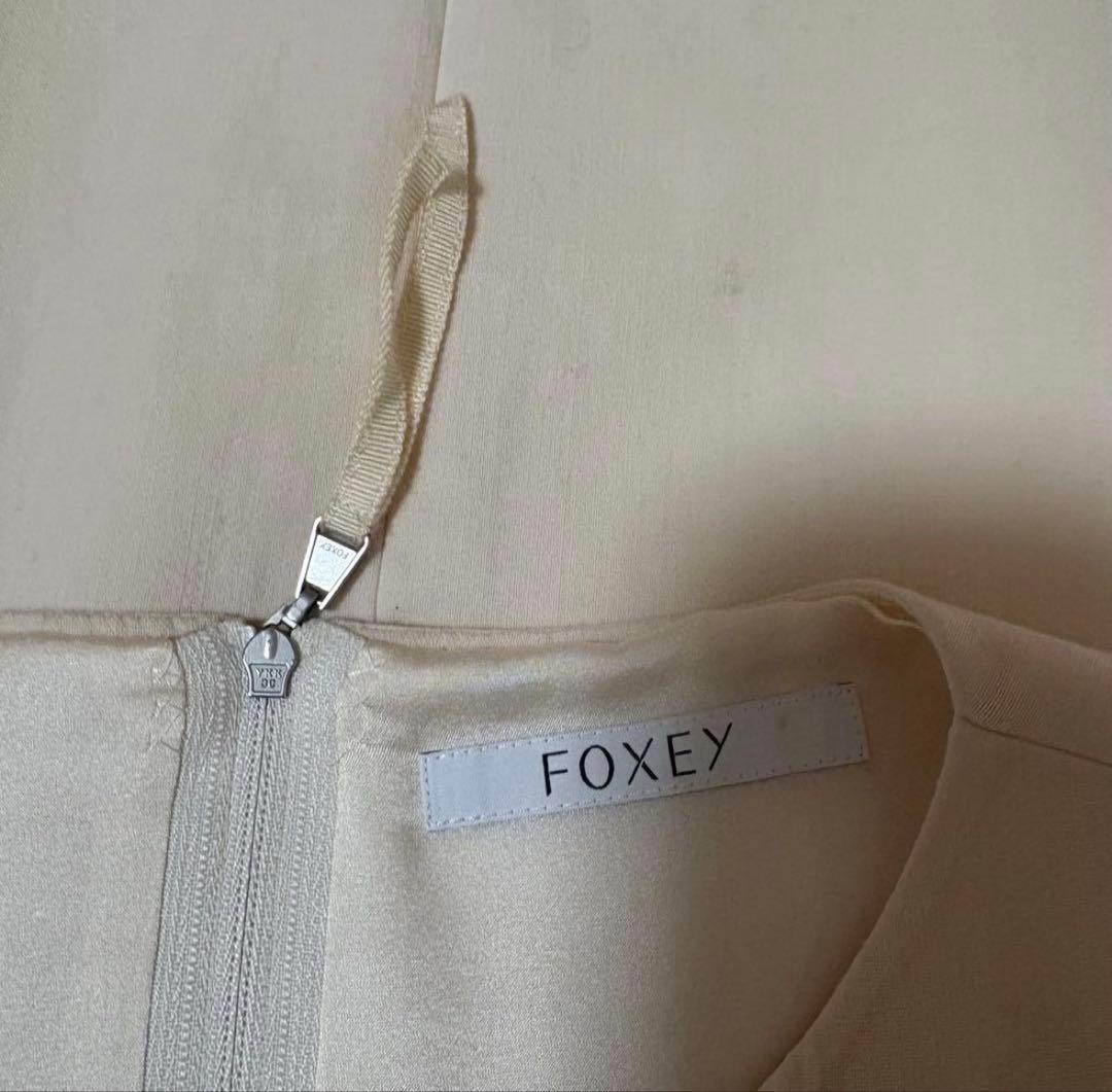 FOXY ストレッチ　ノースリーブ　ウール　ワンピース　37794