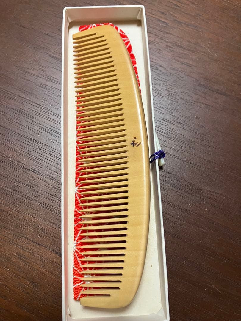 つげ櫛　京都二十三や　未使用品