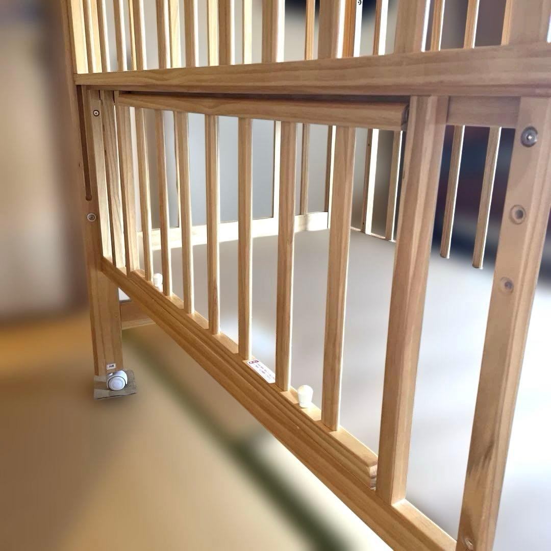 カトージ　ベビーベッド　レギュラー　ハイタイプ　ナチュラル♦︎送料込み