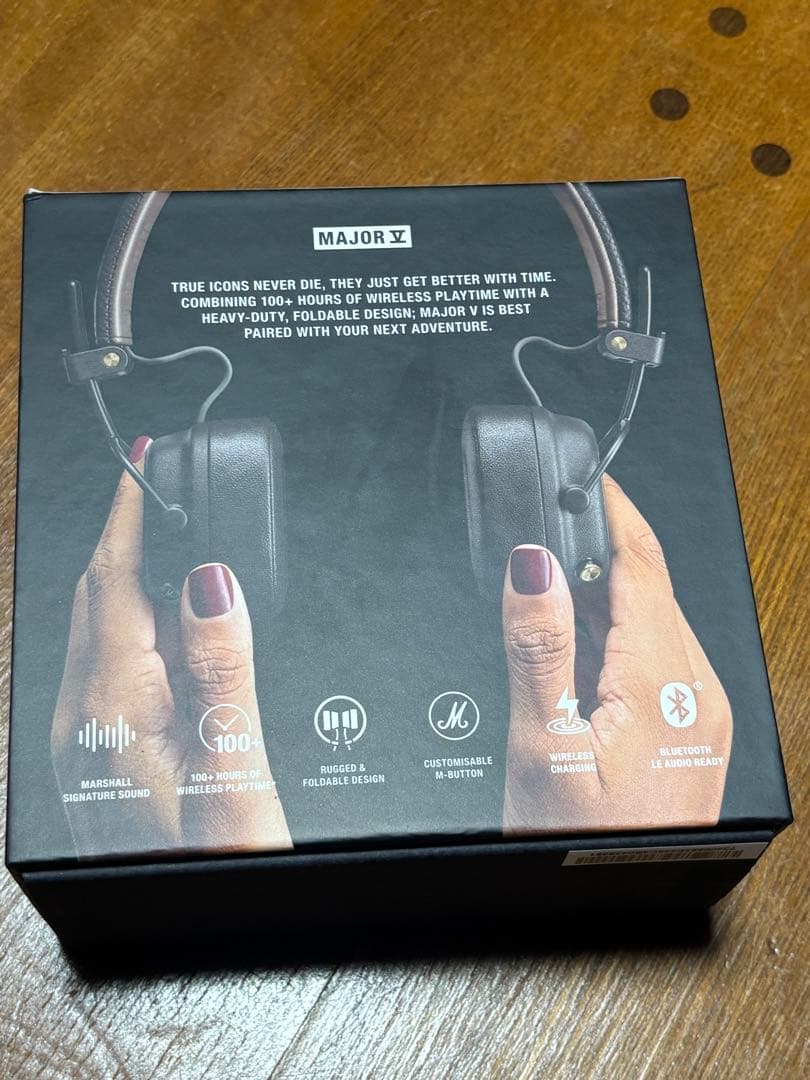 Marshall Major V ワイヤレスヘッドフォン ブラウン