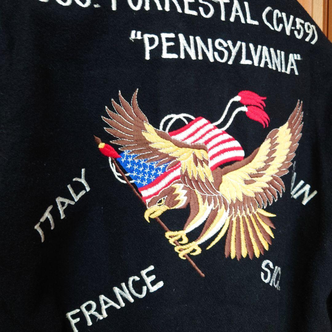 70s USS ツアージャケット スーベニアジャケット イーグル 袖スコーピオン