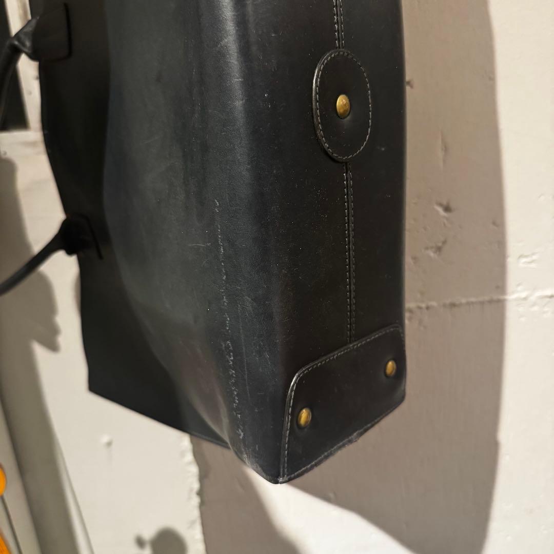 ダニエル&ボブ ユニセックス レザートートバッグ　黒