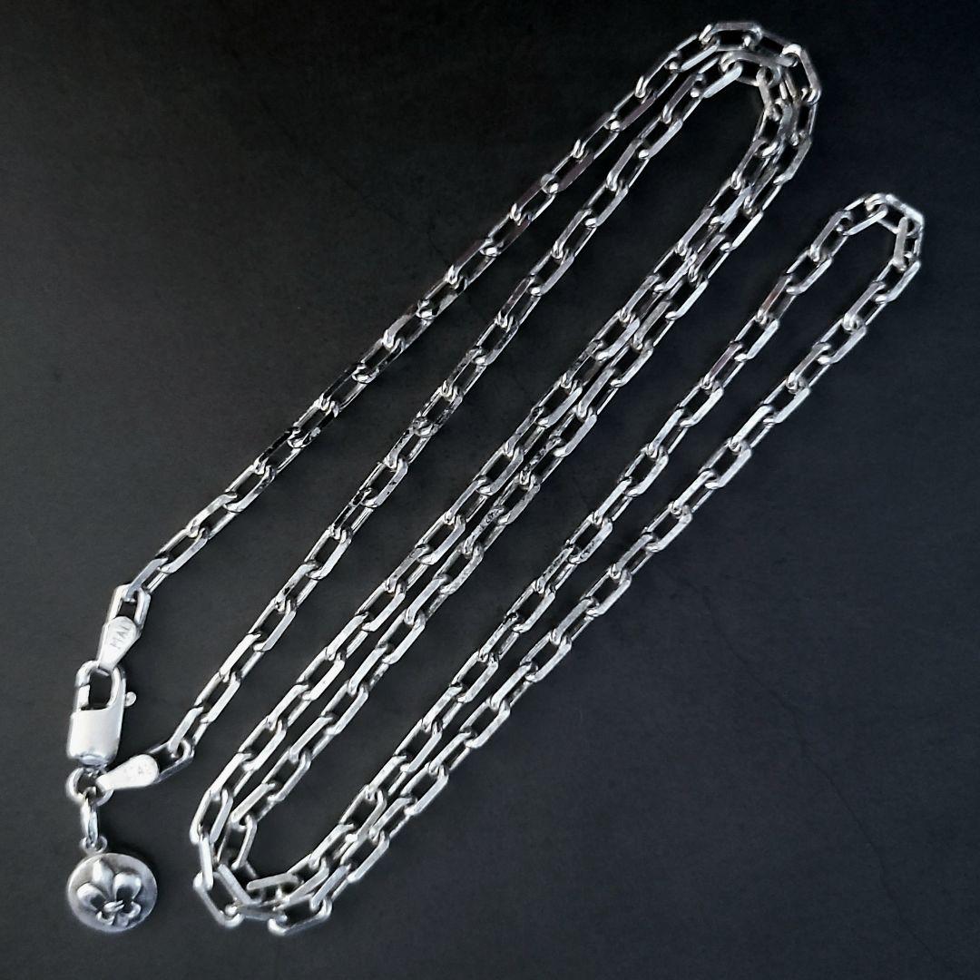 シルバー925 ネックレス ロングチェーン 全長60cm 重量12.8g