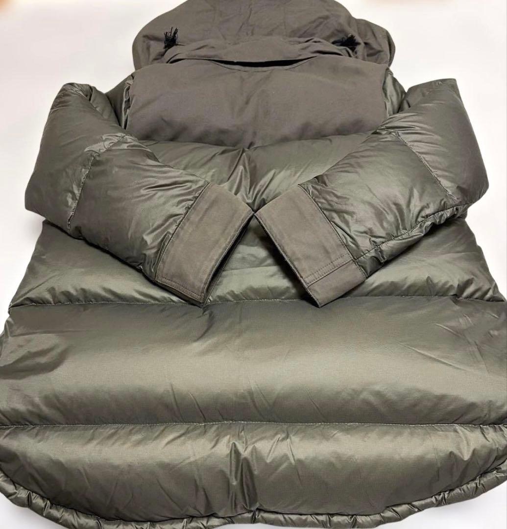 THE RERACS フード付きダウンジャケット オリーブグリーン36
