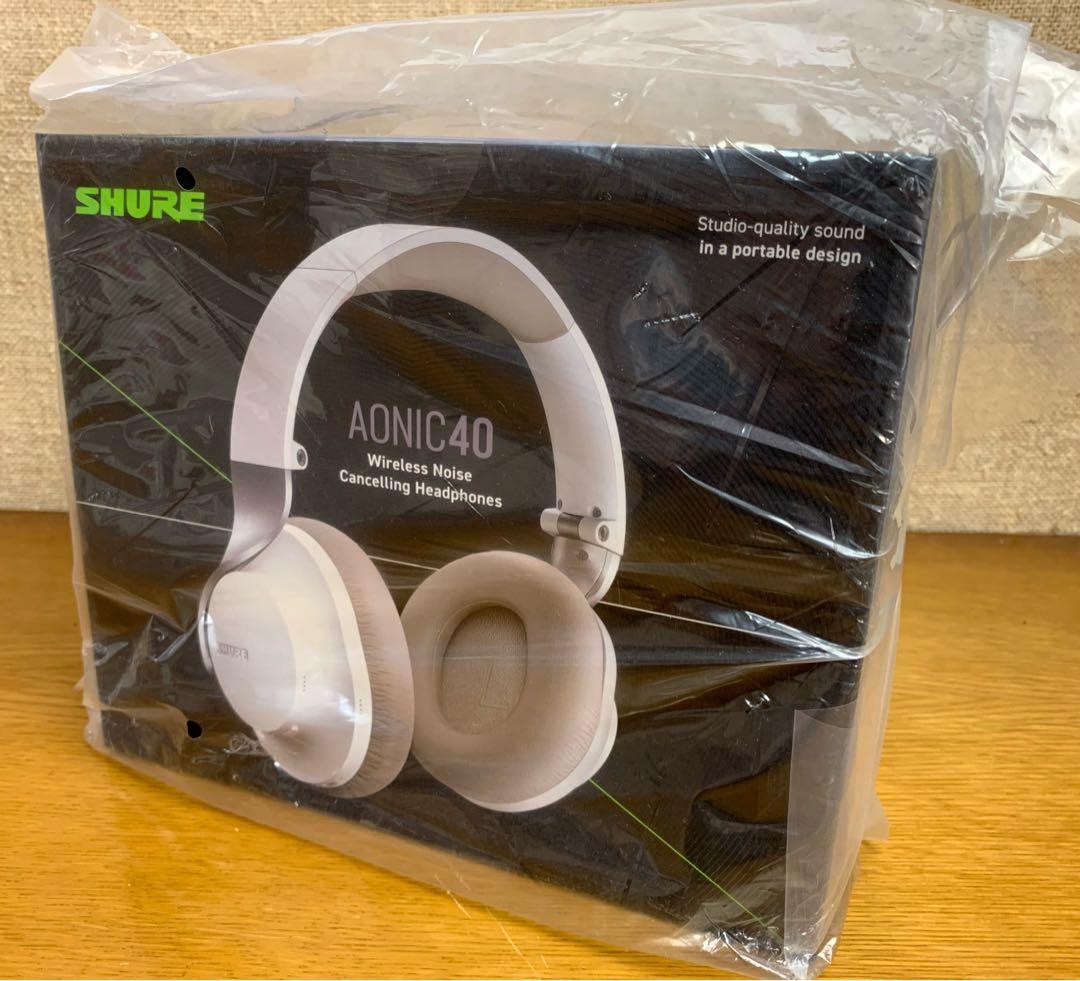SHURE AONIC 40 ワイヤレスノイズキャンセリングヘッドホン ホワイト