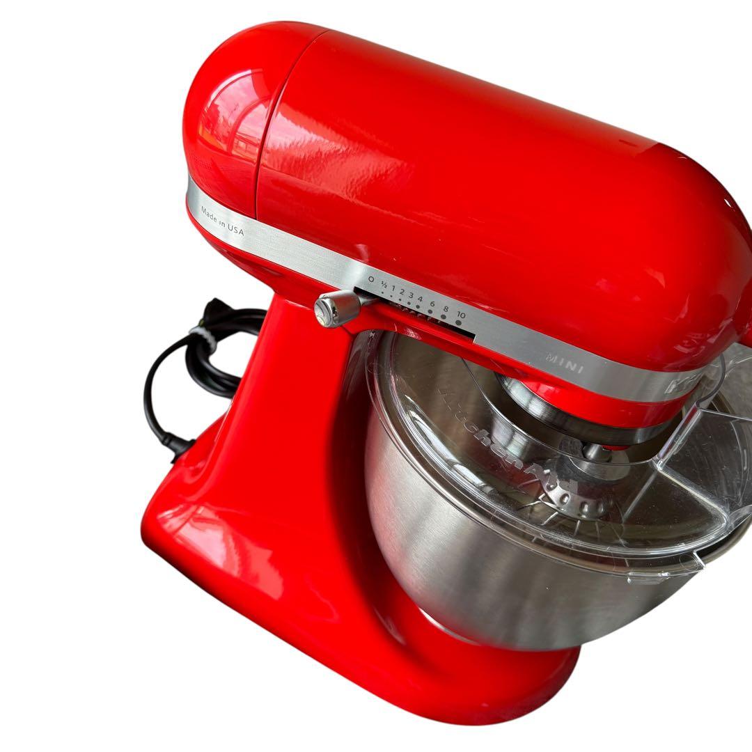 キッチンエイド アルチザンミニミキサー 3.3Lフードグラインダーセット レッド