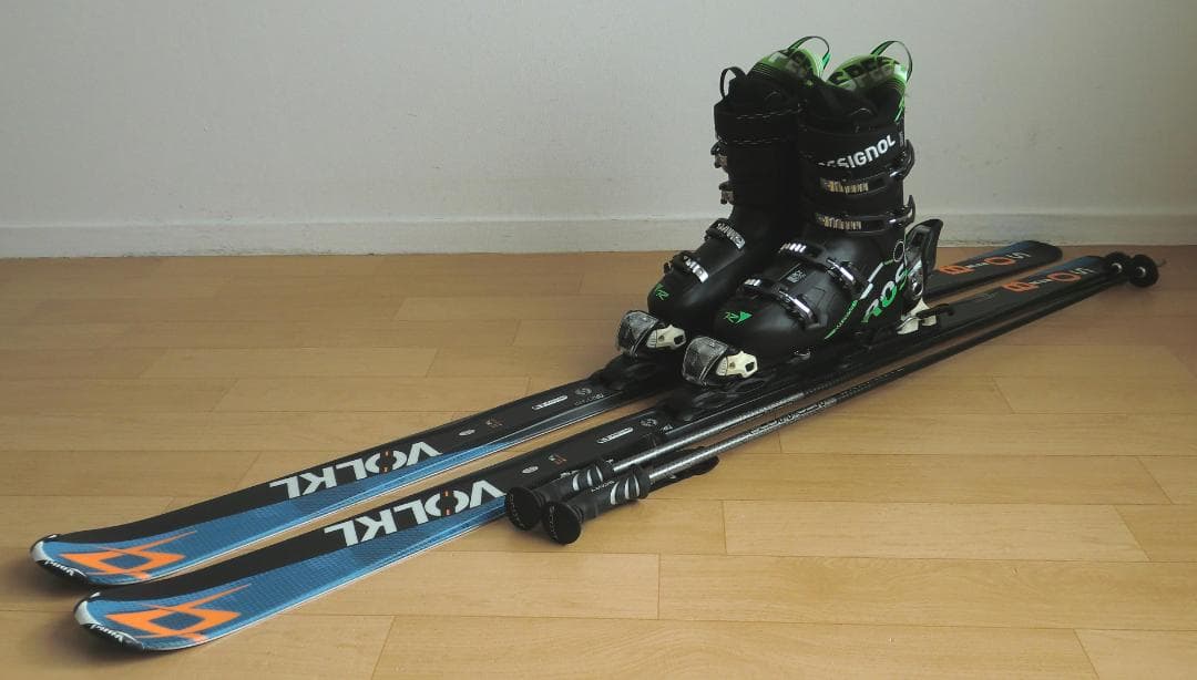 ■■送料無料■VOLKL■メンズスキーセット■板162靴27.5■メンテ付■■