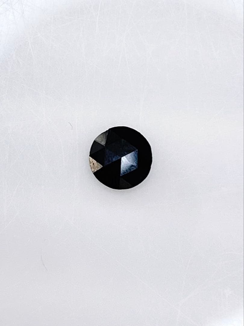 PT天然ブラックダイヤ 片耳ピアス 1.0ct 鑑別カード付き