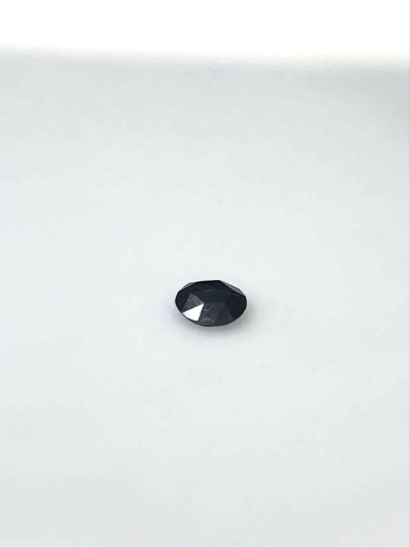 PT天然ブラックダイヤ 片耳ピアス 1.0ct 鑑別カード付き