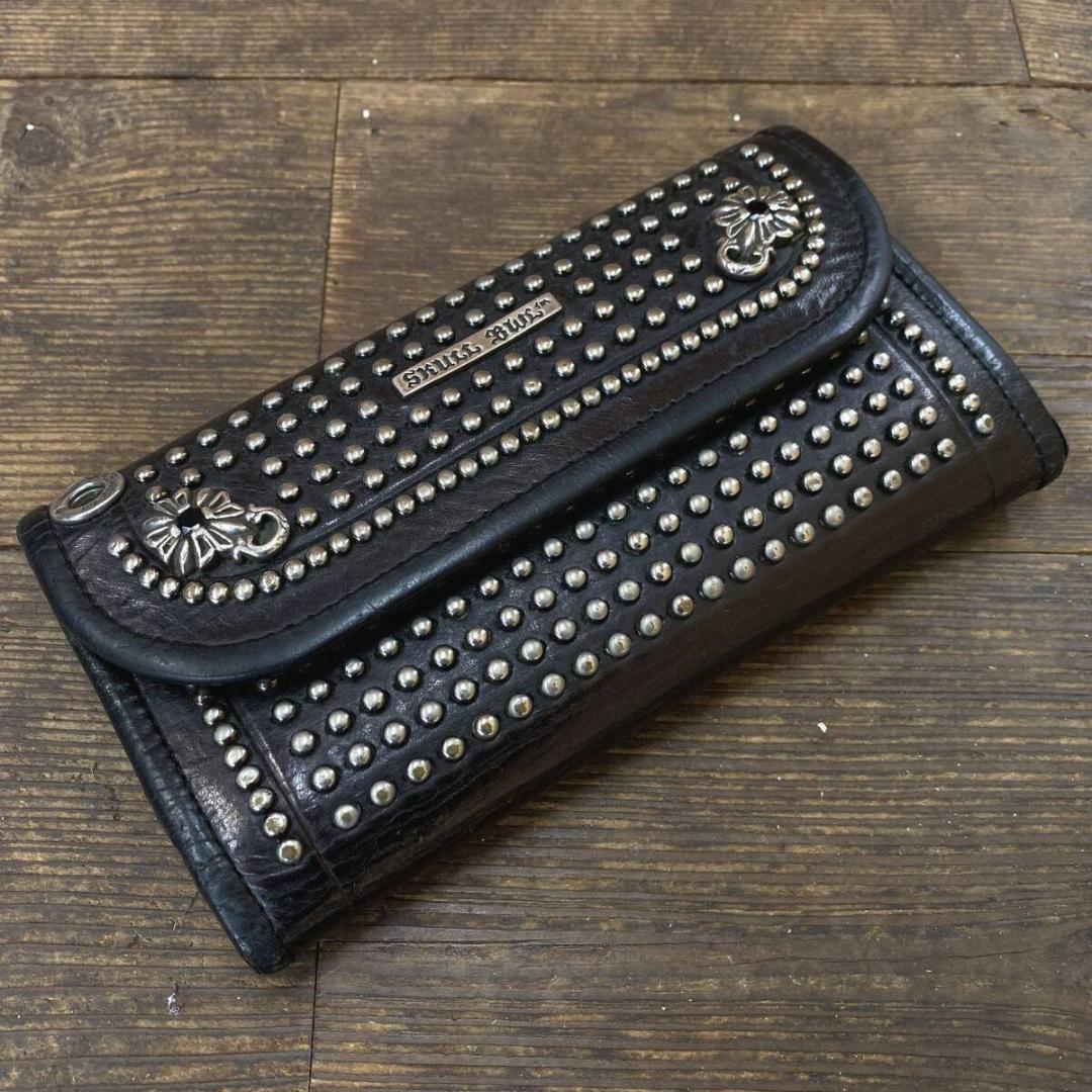 Bill Wall Leather シルバークロス カスタムスタッズウォレット