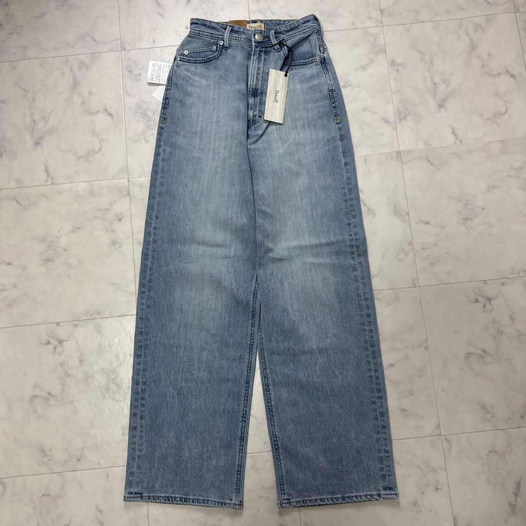 【タグ付き】 未使用 YANUK ルーズストレート\"JOAN\" ブルーデニム23