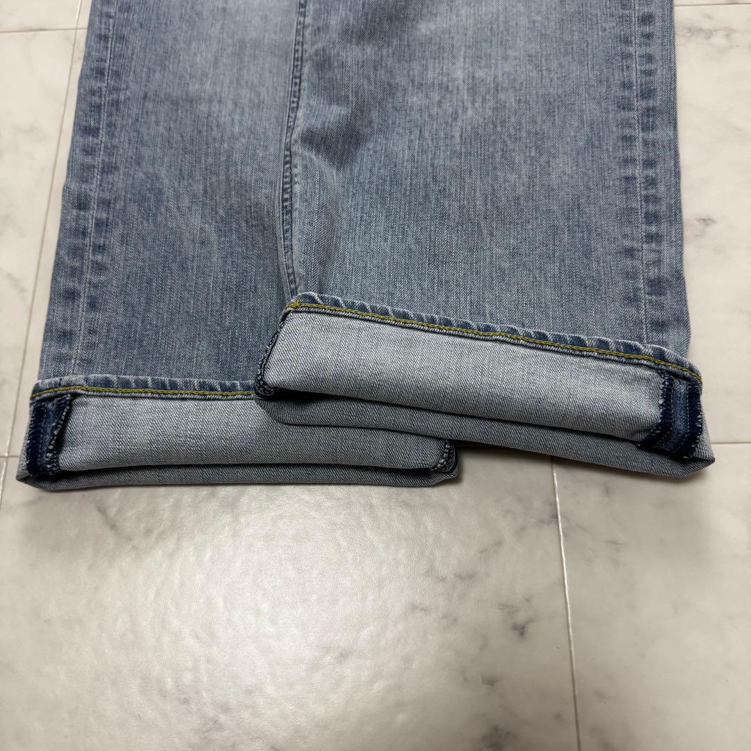 【タグ付き】 未使用 YANUK ルーズストレート\"JOAN\" ブルーデニム23