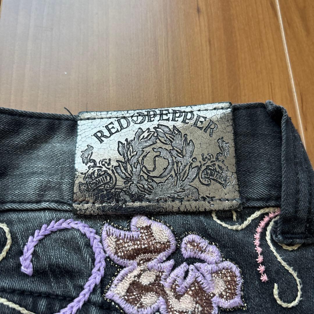 REDPEPPER 花と馬 デニムパンツ 25インチ