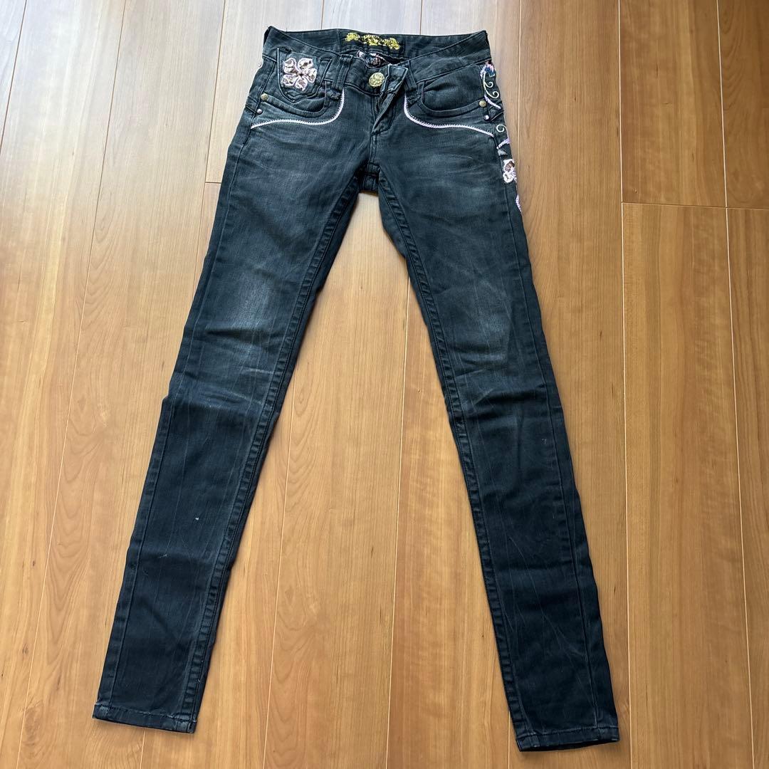 REDPEPPER 花と馬 デニムパンツ 25インチ