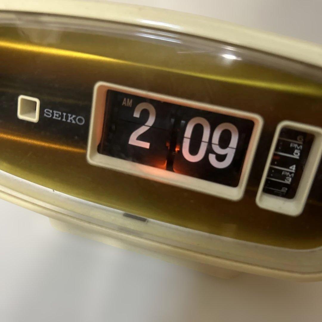 SEIKO セイコー　パタパタ時計　DP619 稼働品 昭和レトロ