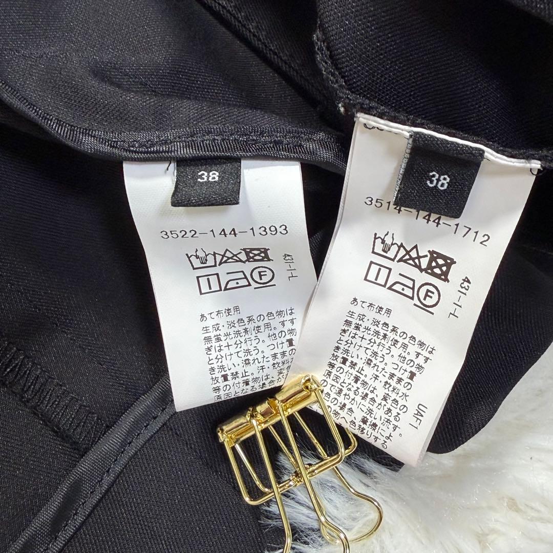 グリーンレーベルリラクシング シャーク ノーラペル テーパード ブラック 38