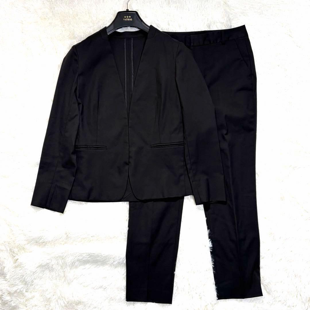 グリーンレーベルリラクシング シャーク ノーラペル テーパード ブラック 38