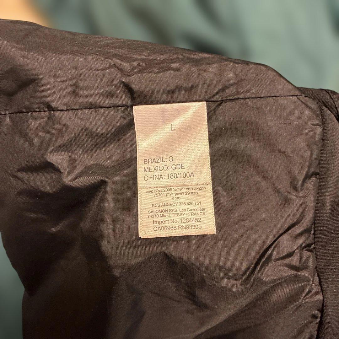 スキースノーボード　サロモンウェア ダークグリーン/オレンジパンツ