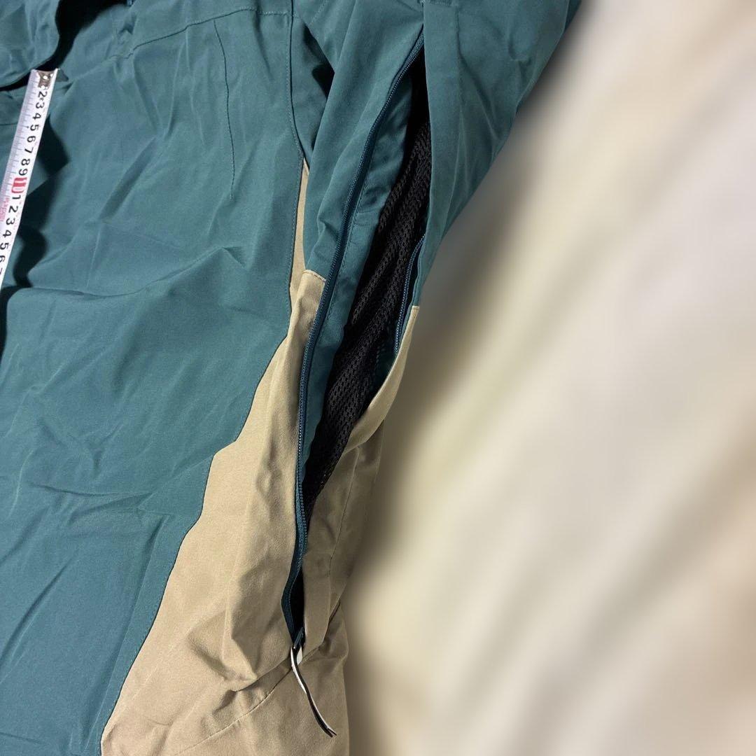 スキースノーボード　サロモンウェア ダークグリーン/オレンジパンツ