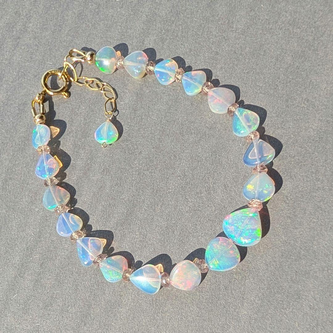 ホワイトアゲート ピアス