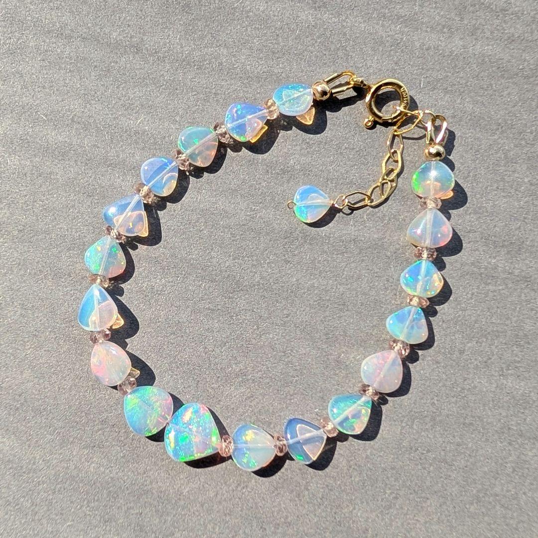 ホワイトアゲート ピアス