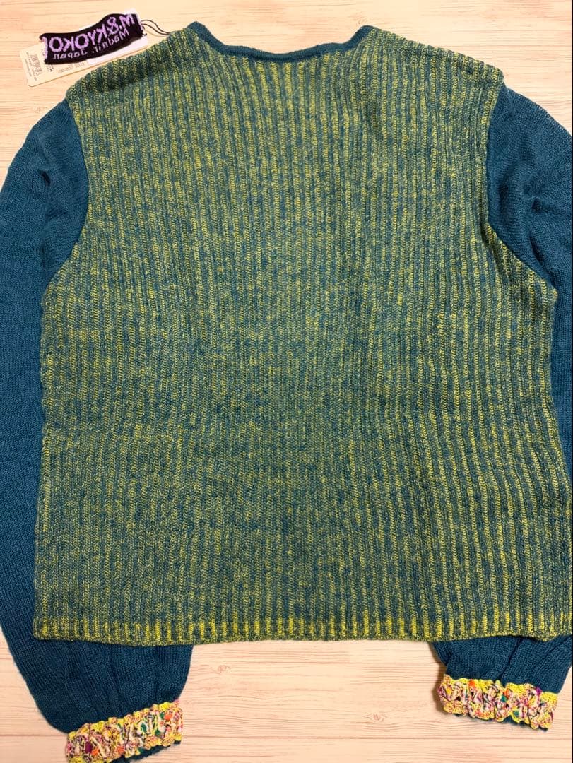 新品未使用 M.&KYOKO エムアンドキョウコ 長袖 セーター 花カラフル1