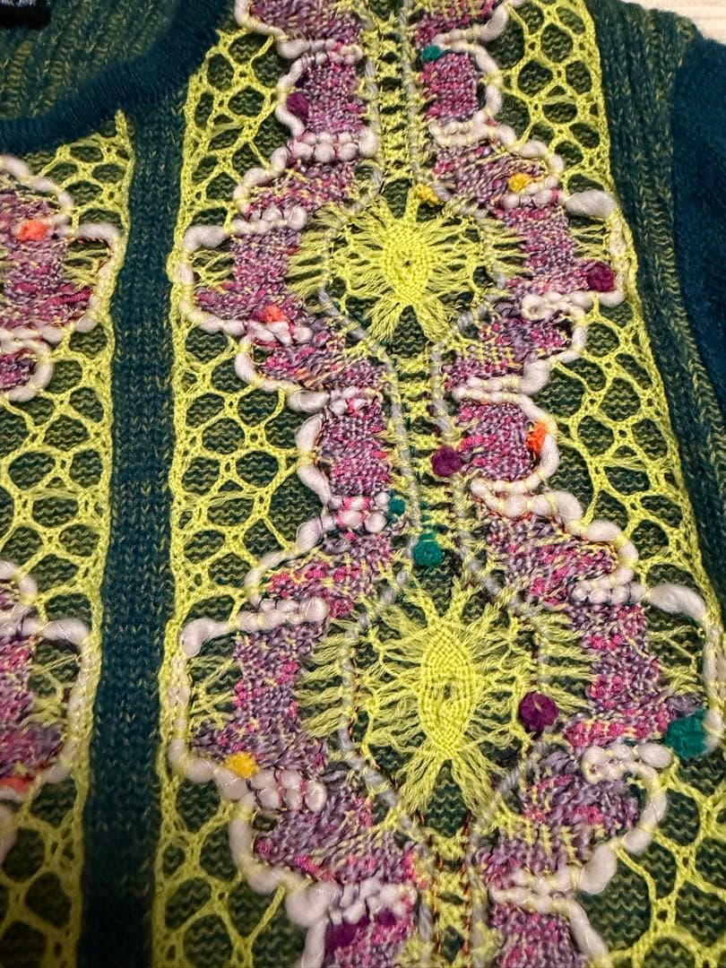 新品未使用 M.&KYOKO エムアンドキョウコ 長袖 セーター 花カラフル1