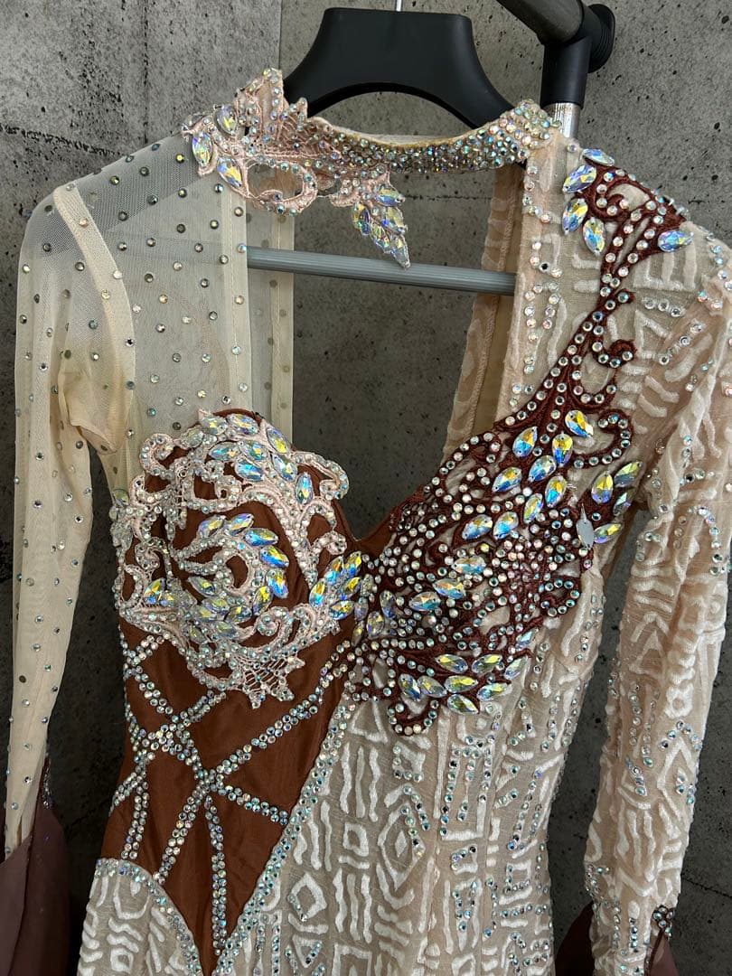 社交ダンススカート デモ用ドレス　Ｓ〜M