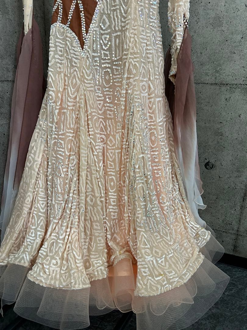 社交ダンススカート デモ用ドレス　Ｓ〜M