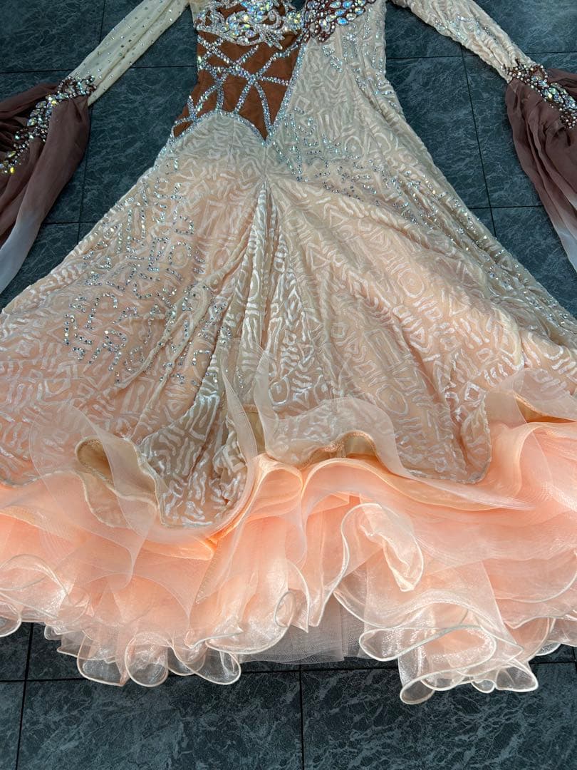 社交ダンススカート デモ用ドレス　Ｓ〜M