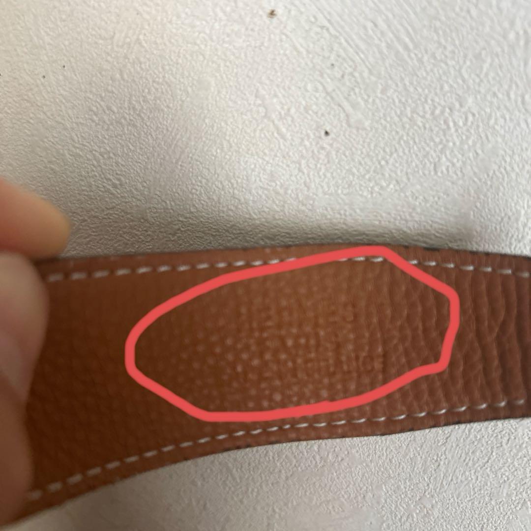 HERMES レザーベルト　48/120