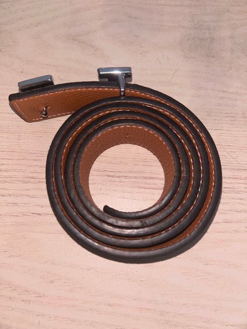 HERMES レザーベルト　48/120