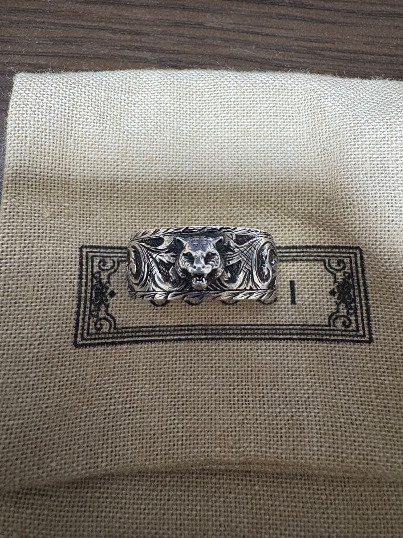 GUCCI タイガーリング 箱付き 19号