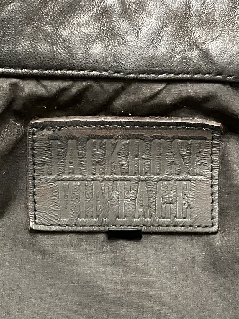 JACKROSE VINTAGE ブラックレザーライダースジャケット