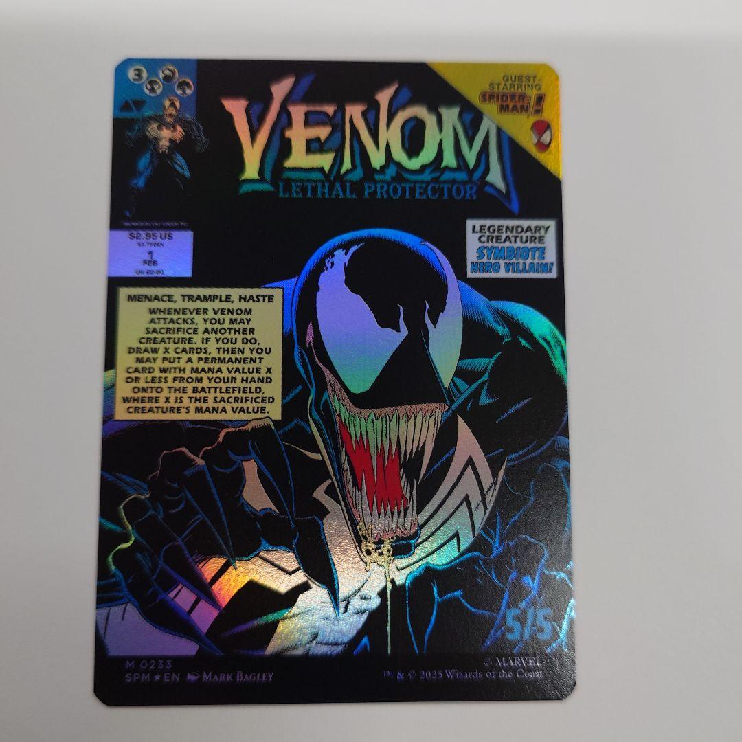 MTG エディ・ブロック/リーサルプロテクター、ヴェノム　ボーダーレスfoil