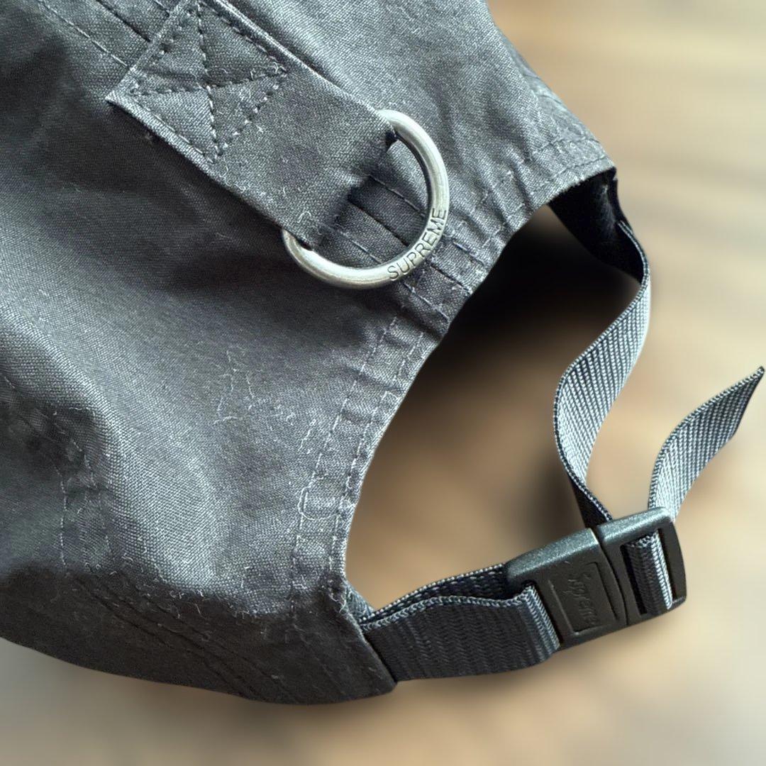 はやからSupreme 黒 6パネルキャップ