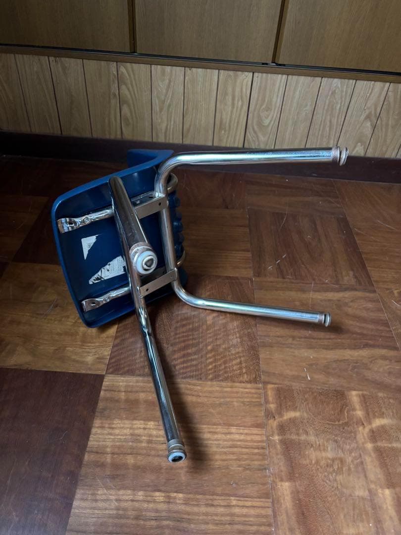 【希少】VIRCO ヴィンテージ スクールチェア アメリカ製 ブルーLA購入