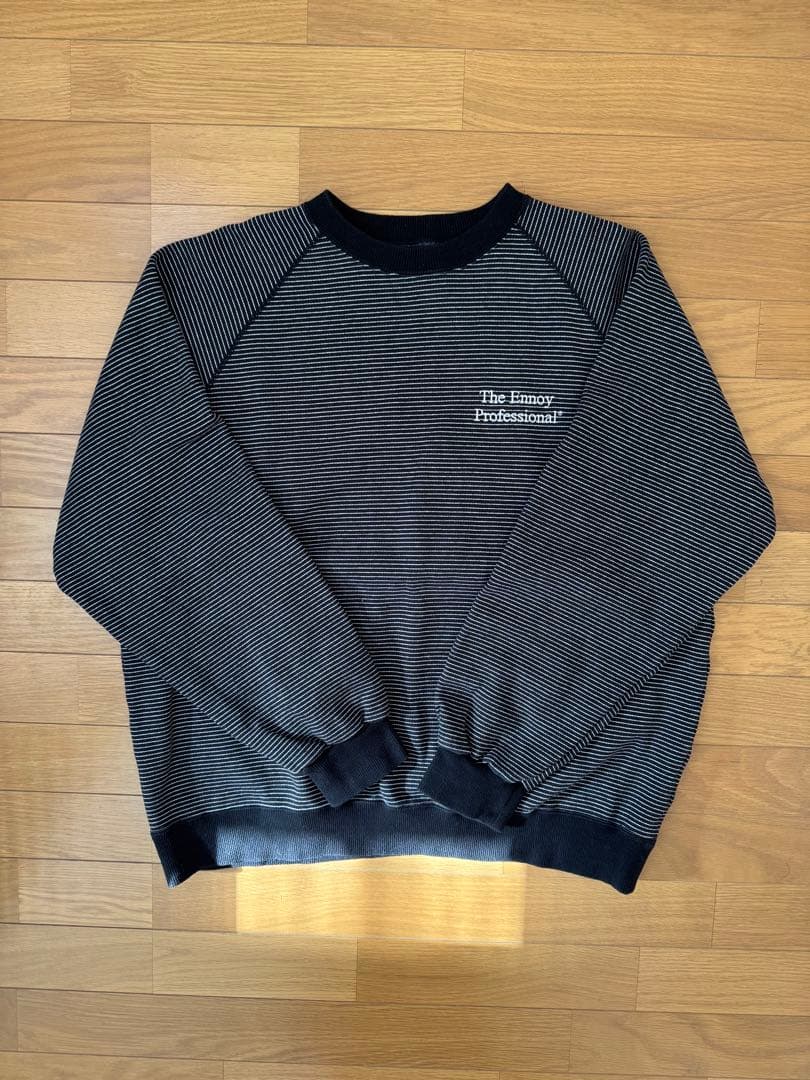 【完売】ENNOY Border Crew Neck Sweat