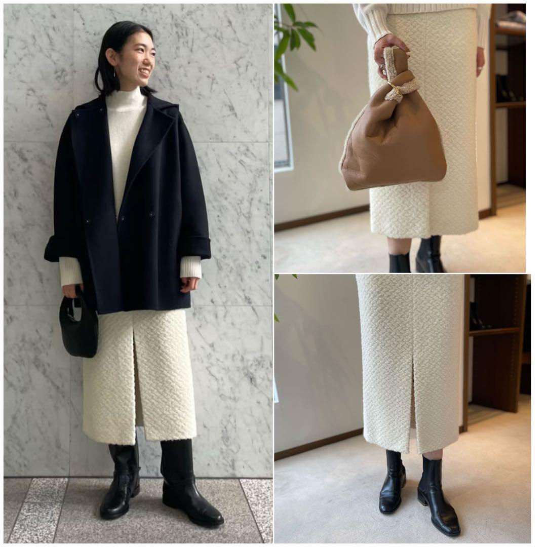 MACPHEE フラッフィー Iラインミディスカート TOMORROWLAND