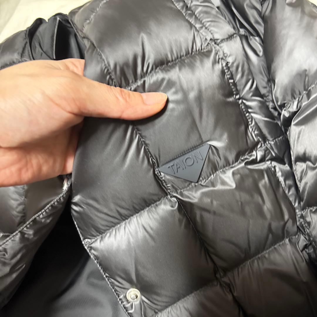 最終値下げ TAION EXTRA ファー付きダウンジャケット ブラック