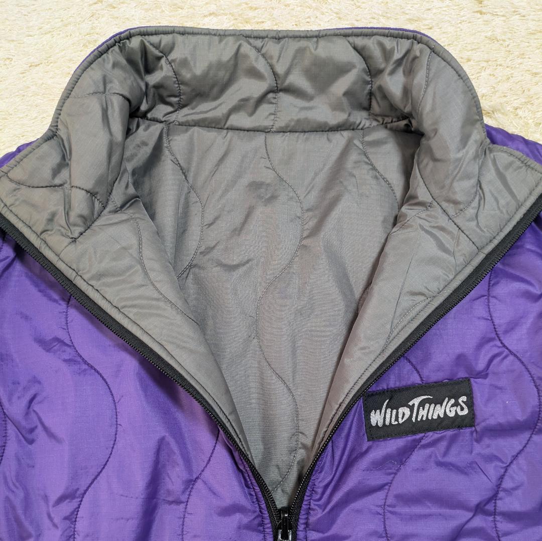 【USA】 WILD THINGS リバーシブル 紫×グレー S