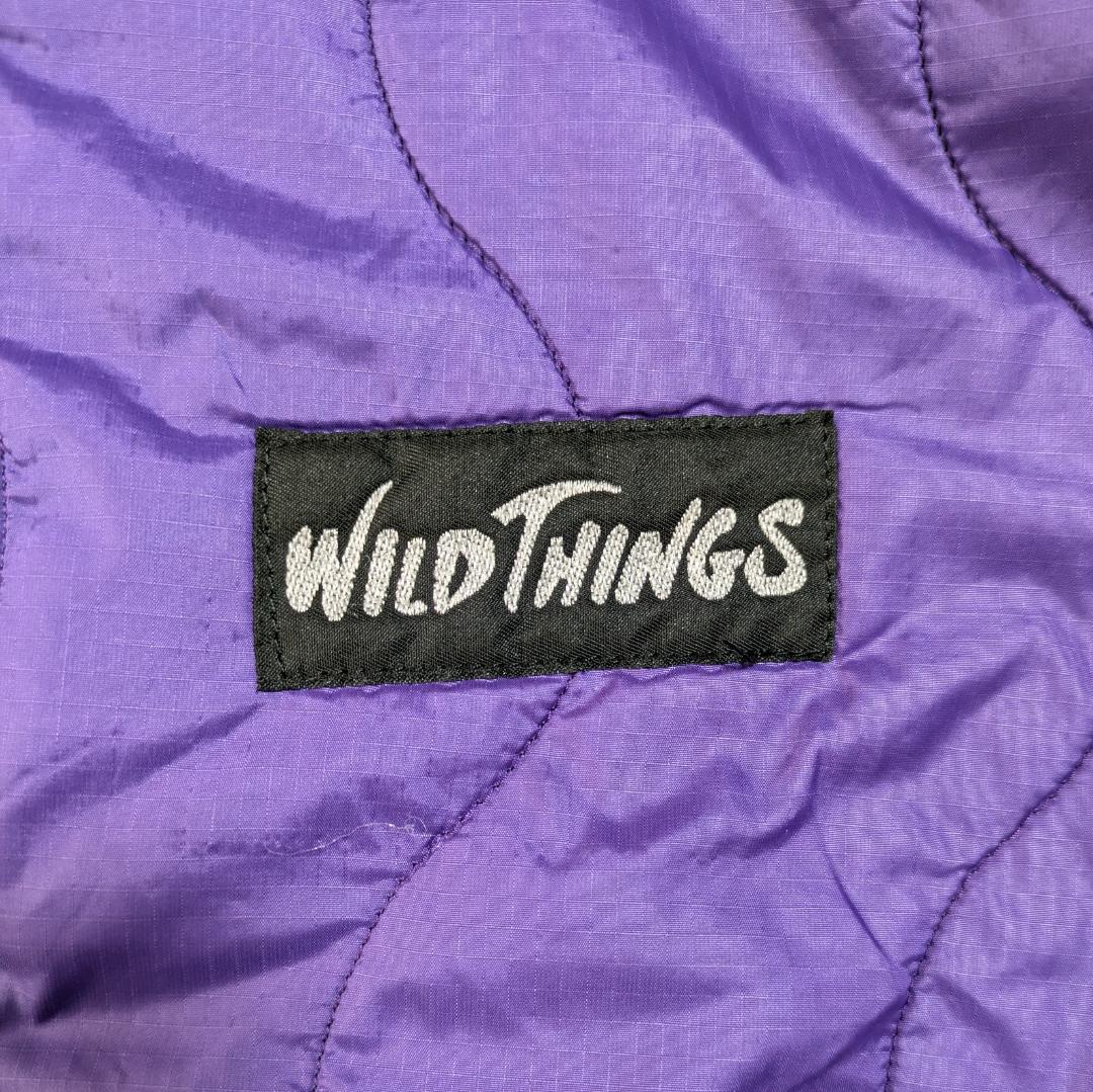【USA】 WILD THINGS リバーシブル 紫×グレー S