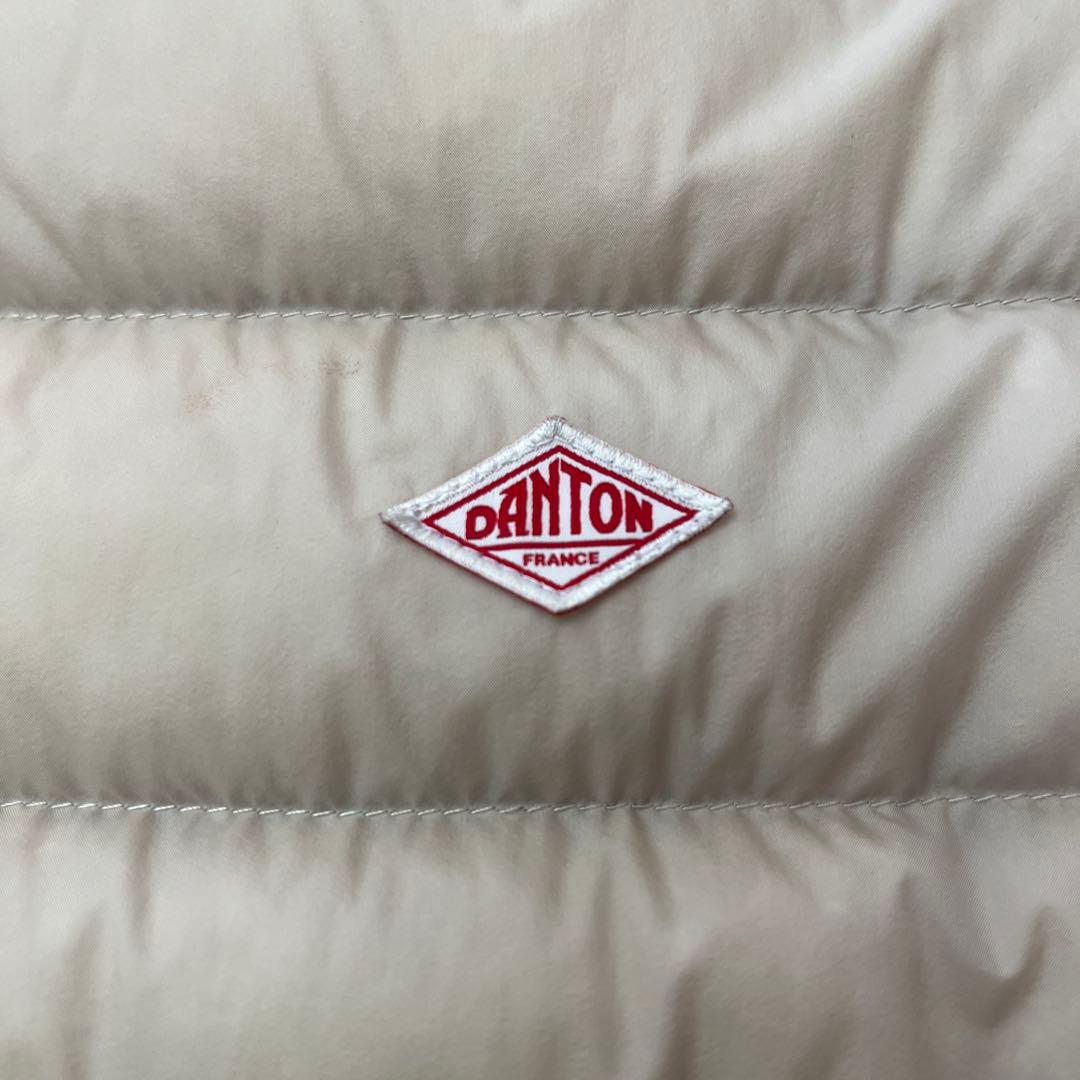 DANTON ダントン インナーダウン クルーネック オイスターホワイト 34