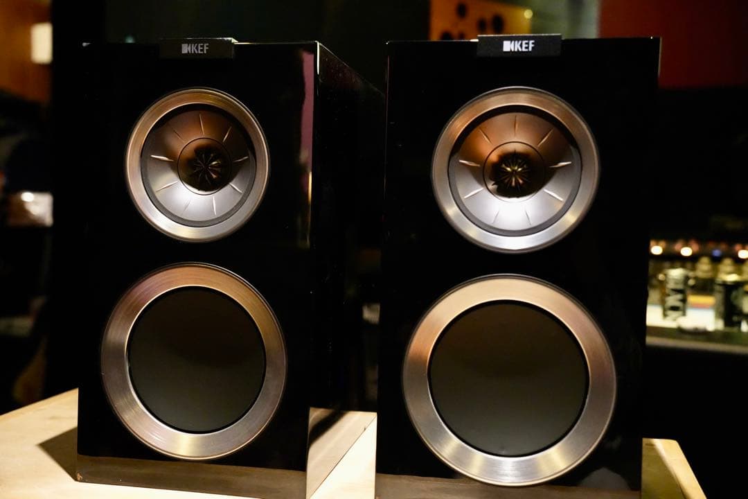 KEF R300 スピーカー ピアノブラック ペア