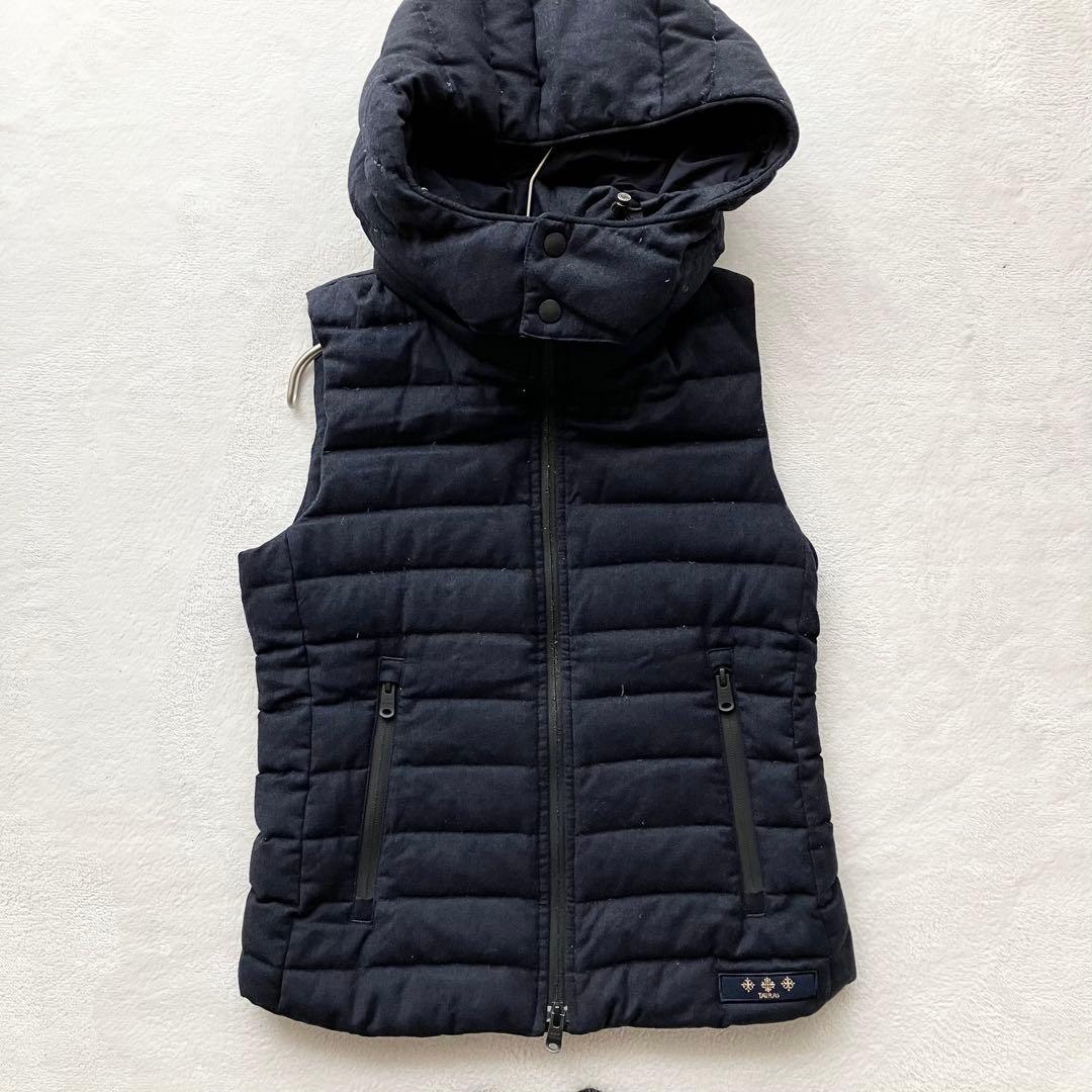 TATRAS タトラス 2way ダウンベスト ダブルジップ ロゴワッペン