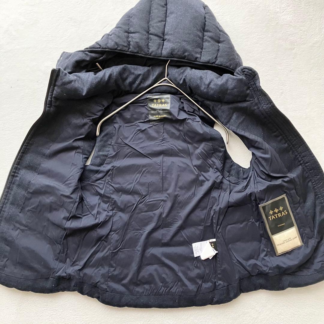 TATRAS タトラス 2way ダウンベスト ダブルジップ ロゴワッペン